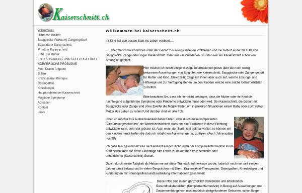Vorschau von www.kaiserschnitt.ch, Hilfreiches zum Thema Geburtsverarbeitung