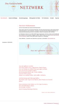 Vorschau der mobilen Webseite www.kaiserschnitt-netzwerk.de, Kaiserschnitt Netzwerk