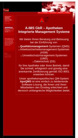 Vorschau der mobilen Webseite www.aimos.de, A-IMS GbR