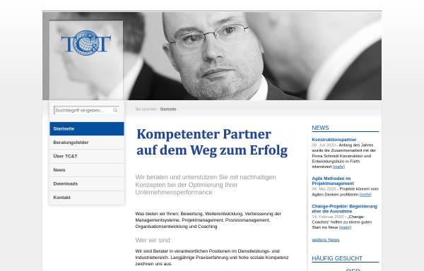 Vorschau von www.tct.de, TC&T Consult und Training GmbH