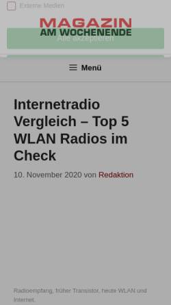 Vorschau der mobilen Webseite www.radiotreff.de, Radiotreff Berlin e. V.