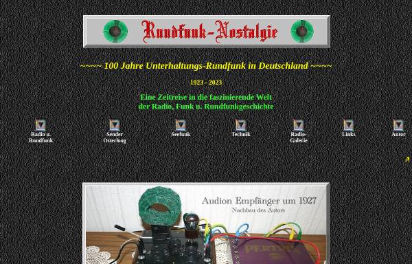 Vorschau von www.rundfunk-nostalgie.de, Rundfunk-Nostalgie