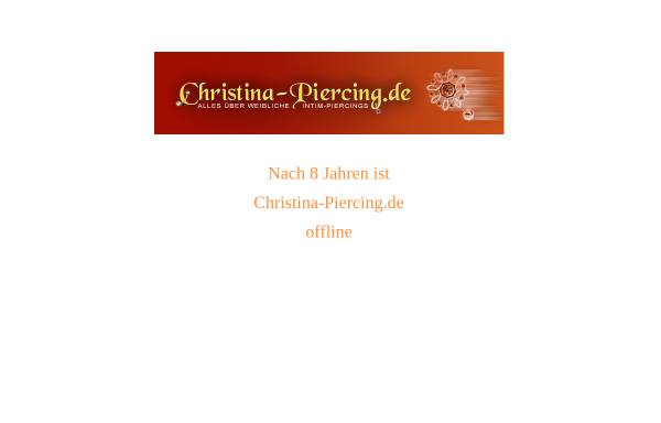 Vorschau von www.christina-piercing.de, Christina Piercing, Martina Witte