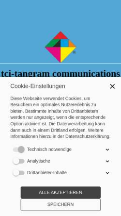 Vorschau der mobilen Webseite www.tci.info, TCI Tangram Consultants International GmbH