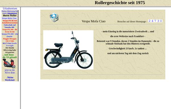 Vorschau von www.dressler-home.de, Rollergeschichte seit 1975
