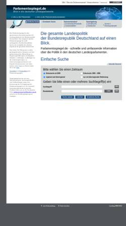 Vorschau der mobilen Webseite www.parlamentsspiegel.de, Parlamentsspiegel