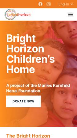 Vorschau der mobilen Webseite www.bright-horizon.ch, Bright Horizon Children's Home