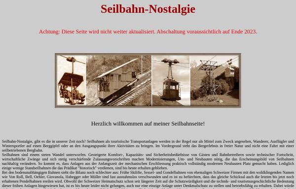 Seilbahn-Nostalgie