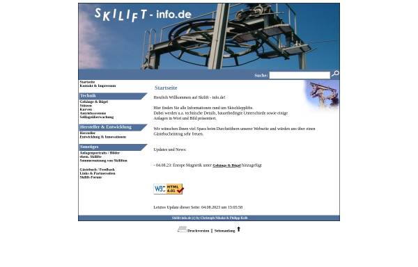 Vorschau von skilift-info.de, Skilift Technik