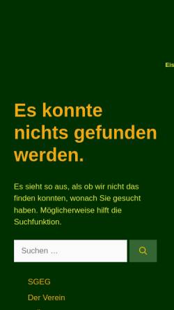 Vorschau der mobilen Webseite www.sgeg.ch, Schweizerische Gesellschaft für Eisenbahngeschichte SGEG