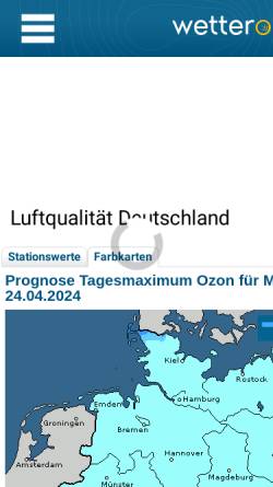 Vorschau der mobilen Webseite www.wetteronline.de, Ozon [WetterOnline]