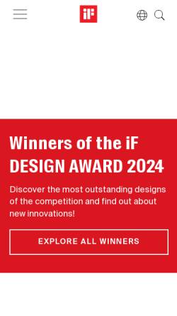 Vorschau der mobilen Webseite ifdesign.com, iF - International Forum Design Hannover