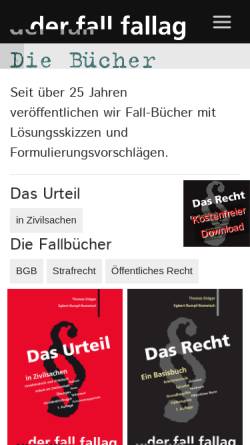 Vorschau der mobilen Webseite www.fall-fallag.de, Fall-Fallag, Egbert Rumpf-Rometsch