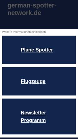 Vorschau der mobilen Webseite www.german-spotter-network.de, GSN German Spotter Network