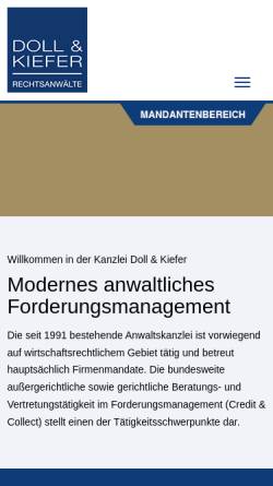 Vorschau der mobilen Webseite www.doll-keiler.de, Doll & Keiler, Pfarrstr.