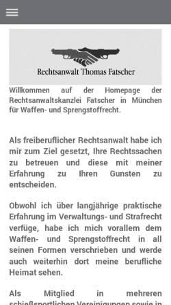 Vorschau der mobilen Webseite rafatscher.de, Fatscher, Thomas, Kapuzinerstr.