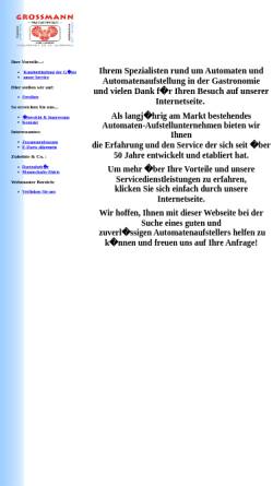 Vorschau der mobilen Webseite www.automaten-grossmann.de, Automaten - Grossmann