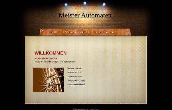 Vorschau von www.meister-automaten.de, Meister und Meier Automatenaufstellungen