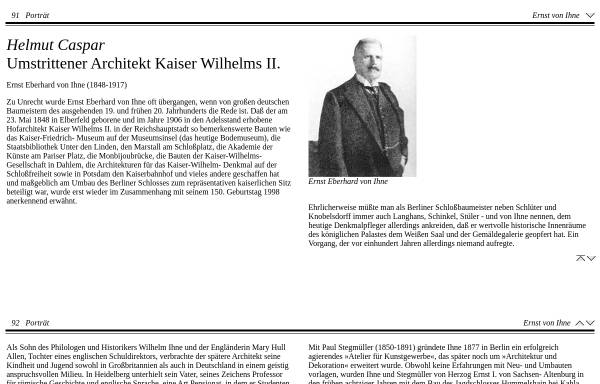 Helmut Caspar: Umstrittener Architekt Kaiser Wilhelms II.