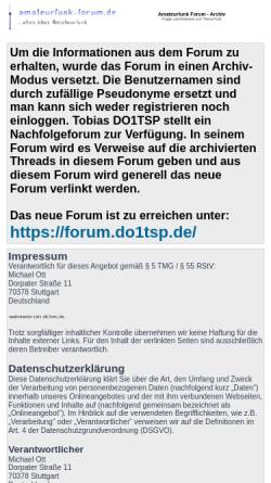 Vorschau der mobilen Webseite forum.db3om.de, Amateurfunk Forum