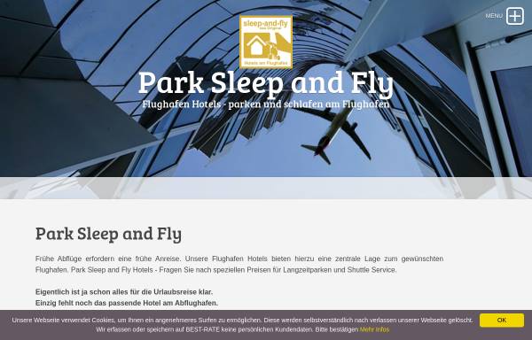 Vorschau von www.sleep-and-fly.de, Sleep and Fly