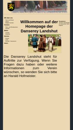 Vorschau der mobilen Webseite www.danserey.de, Danserey