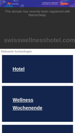 Vorschau der mobilen Webseite www.swisswellnesshotel.com, Wellnesshotel Kurhaus Cademario