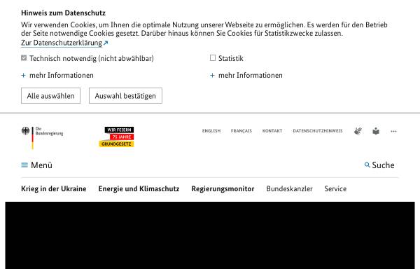 Vorschau von www.bundesregierung.de, Bundesregierung, Presse- und Informationsamt der Bundesregierung (BPA)