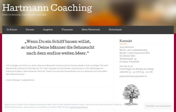 Vorschau von hartmann-coaching.ch, Jürg Hartmann / Praxis für Beratung, Coaching & Supervision