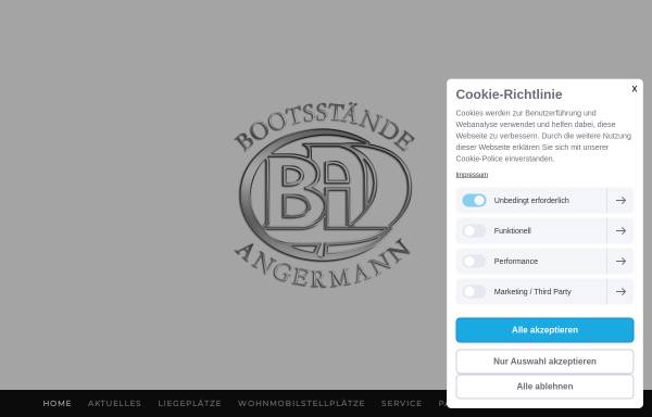 Vorschau von www.bootsstaende-angermann.de, Bootsstände Angermann