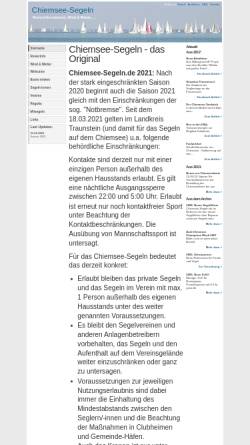 Vorschau der mobilen Webseite www.chiemsee-segeln.de, Chiemsee-Segeln
