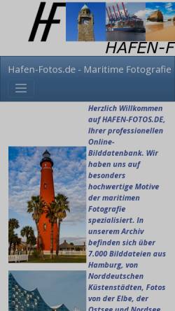 Vorschau der mobilen Webseite hafen-fotos.de, Hafenbildarchiv