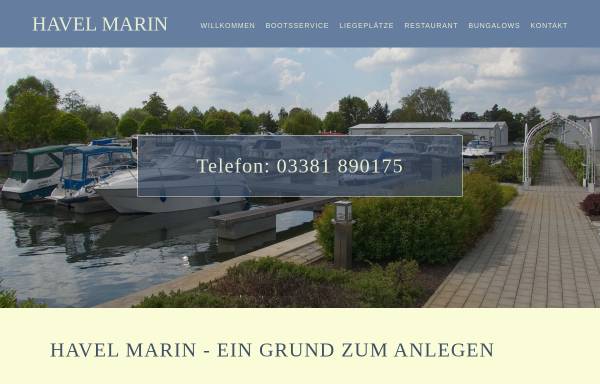 Vorschau von www.havel-marin.de, Havel Marin GmbH