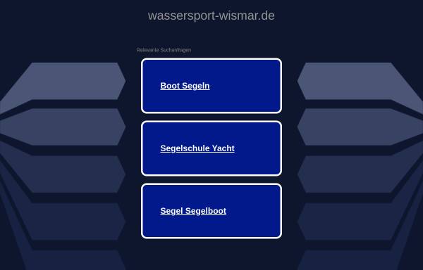 Vorschau von www.wassersport-wismar.de, Wassersport in Wismar Mecklenburg an der Ostsee