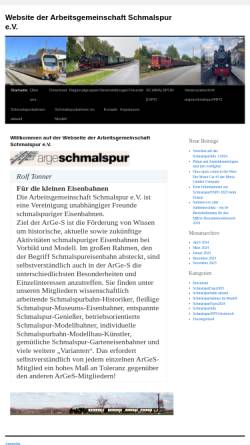 Vorschau der mobilen Webseite www.arge-s.de, Arbeitsgemeinschaft Schmalspur e.V.