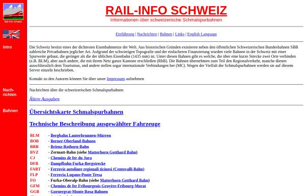 Vorschau von www.rail-info.ch, Rail-info.ch