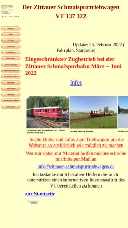 Vorschau der mobilen Webseite www.zittauer-schmalspurtriebwagen.de, Der Zittauer Schmalspurtriebwagen
