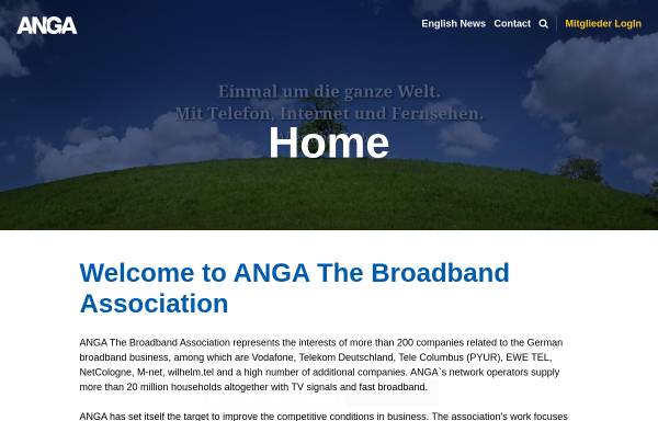Vorschau von anga.de, ANGA - Verband Privater Kabelnetzbetreiber e.V.