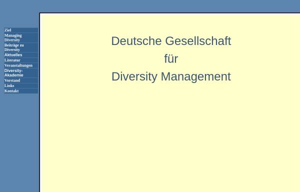 Vorschau von www.diversity-gesellschaft.de, Deutsche Gesellschaft für Diversity Management