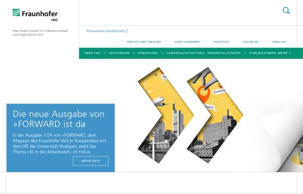Vorschau von www.iao.fraunhofer.de, Fraunhofer-Institut für Arbeitswirtschaft und Organisation IAO - Chancengleichheit