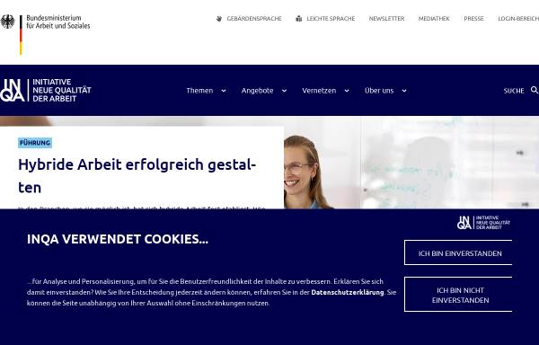 Vorschau von www.inqa.de, INQA - Initiative Neue Qualität der Arbeit