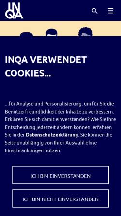 Vorschau der mobilen Webseite www.inqa.de, INQA - Initiative Neue Qualität der Arbeit