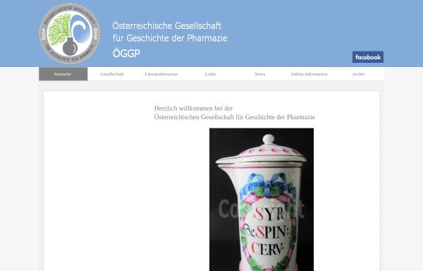 Vorschau von www.pharmaziegeschichte.at, Österreichische Gesellschaft für Geschichte der Pharmazie