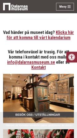 Vorschau der mobilen Webseite dalarnasmuseum.se, Dalarnas Volkskunstmuseum