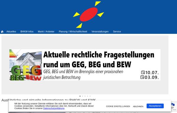 Vorschau von www.bhkw-infozentrum.de, BHKW-Infozentrum Rastatt