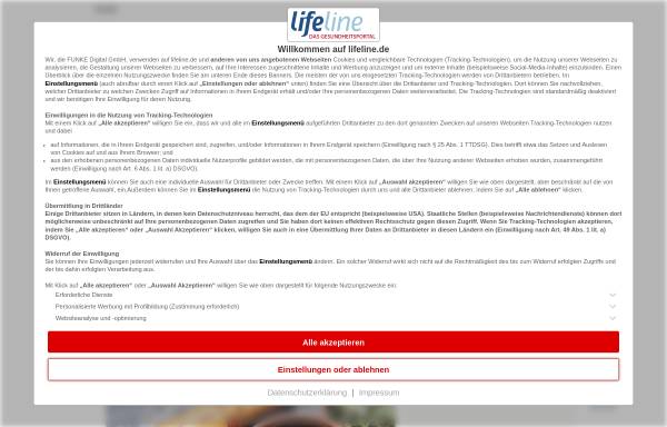 Vorschau von www.lifeline.de, Lifeline-Special Selbstmedikation
