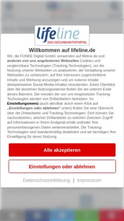 Vorschau der mobilen Webseite www.lifeline.de, Lifeline-Special Selbstmedikation