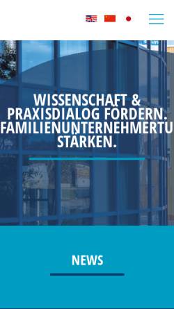 Vorschau der mobilen Webseite wifu.uni-wh.de, Universität Witten/Herdecke - Wittener Institut für Familienunternehmen