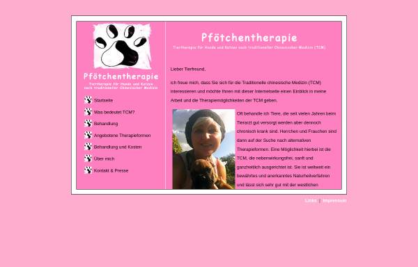 Vorschau von www.pfoetchentherapie.de, Ina Raschig