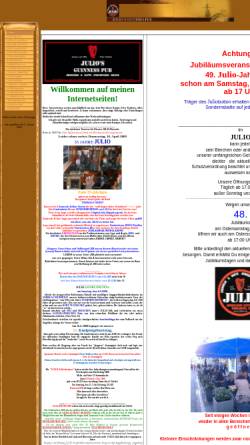 Vorschau der mobilen Webseite www.julios.de, Juio's Guinness Pub